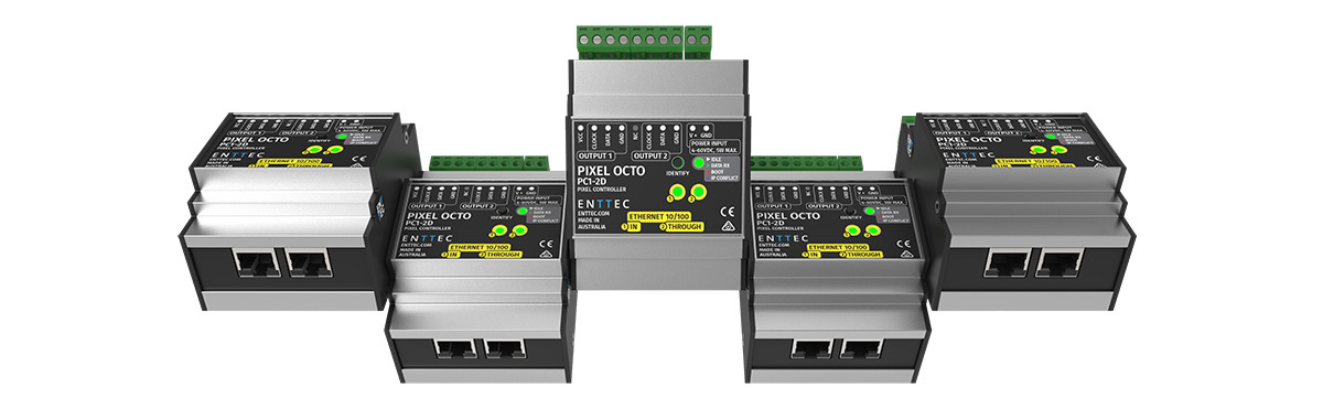 First versatile DIN-Rail LED Pixel controller | ENTTEC : ENTTEC