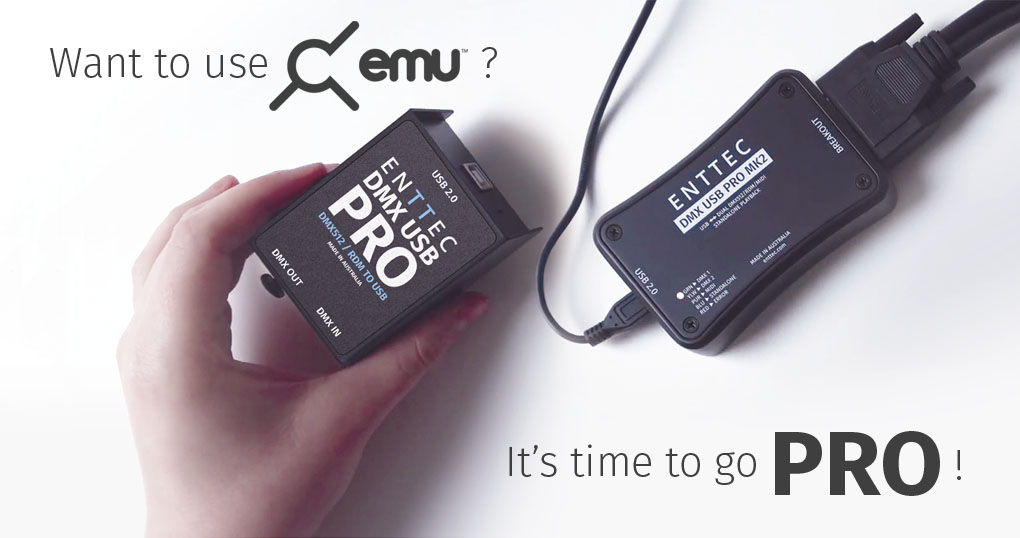 ENTTEC DMX USB PRO MK2 専用ケース付き撮影エキシビションイベント